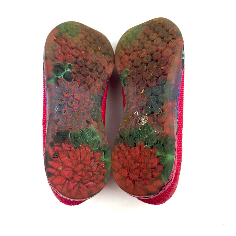 NO BULL Super Fabric Sneakers 9.5 Womens Lace up Mens 8 Bright Red Pink - Picture 9 of 12